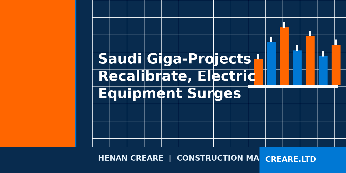 Saudi Giga-Projects Recalibrate, Electric Equipment Surges — What 2026 Means for Small Construction Machinery 1 saudi giga projects electric construction machinery 2026 v3